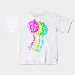 TURNTABLE ARM IN COLOR Kids T-Shirt